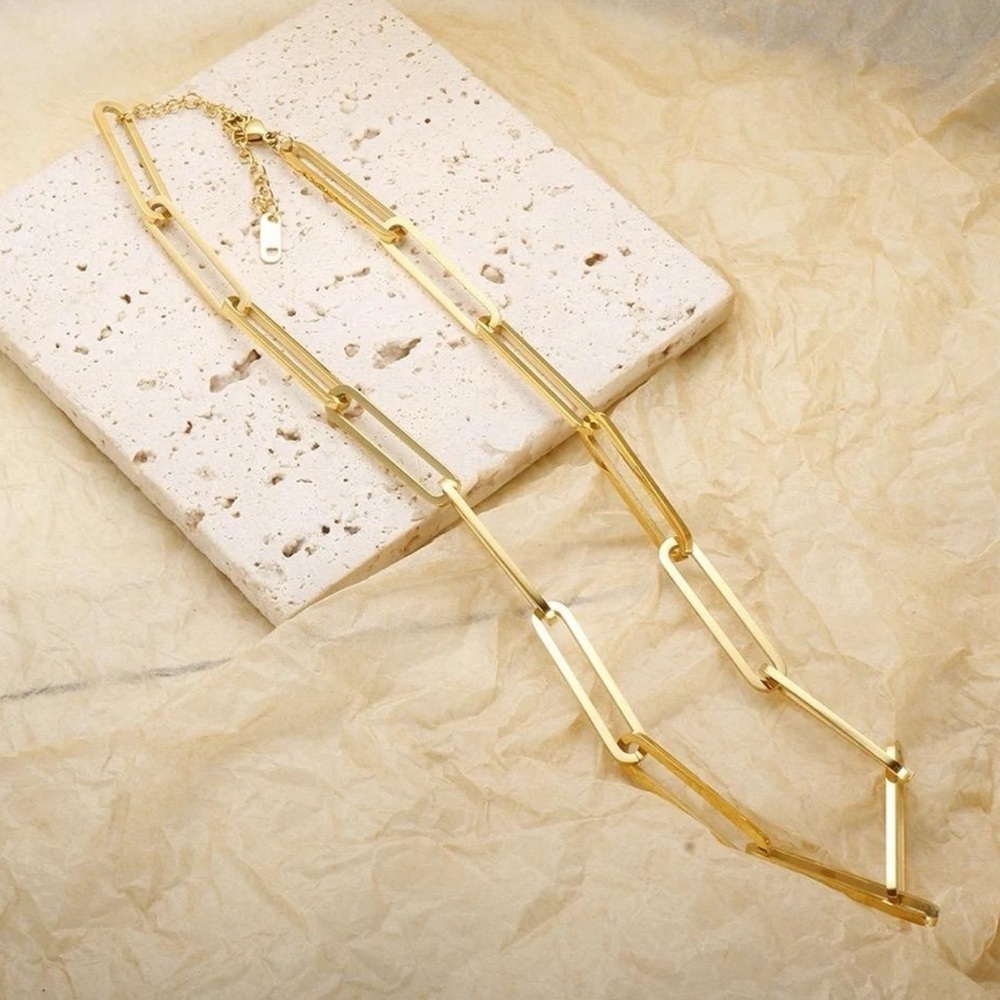Paper clip necklace